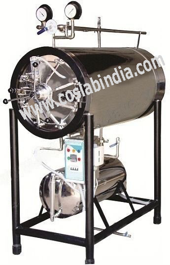 Horizontal Autoclave (Cylindrical) | Microscopes Manufacturer