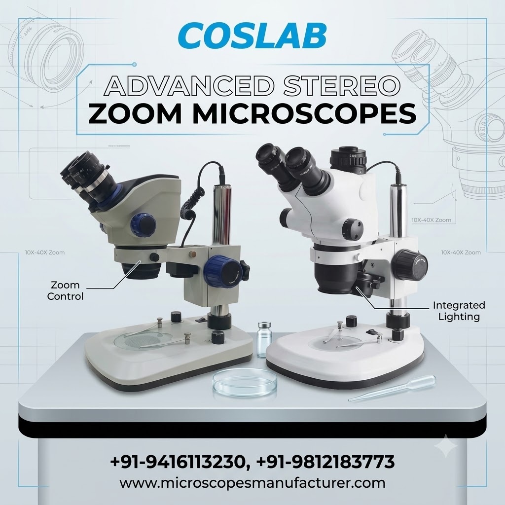 The Definitive Handbook to Trinocular Stereo Zoom Microscopes with Camera Attachment & Stand | Microscopes Manufacturer