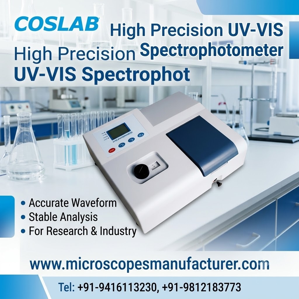Mastering Spectrophotometers: Working Principle, Types, and Real-World Applications | Microscopes Manufacturer